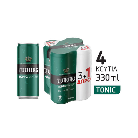 Εικόνα της TUBORG TONIC WATER (3+1)X6 330 ml