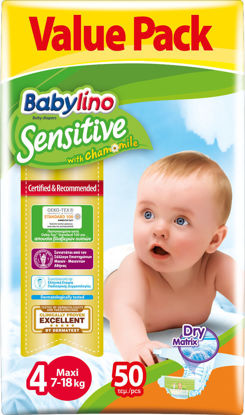 Εικόνα της Babylino Sensitive Πάνα no4 1*50T 7-18kg