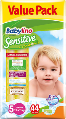 Εικόνα της Babylino Sensitive Πάνα no5 1*44T 11-25kg