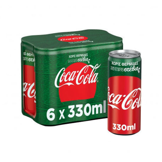 Εικόνα της Coca Cola  Stevia 6x4 330ml